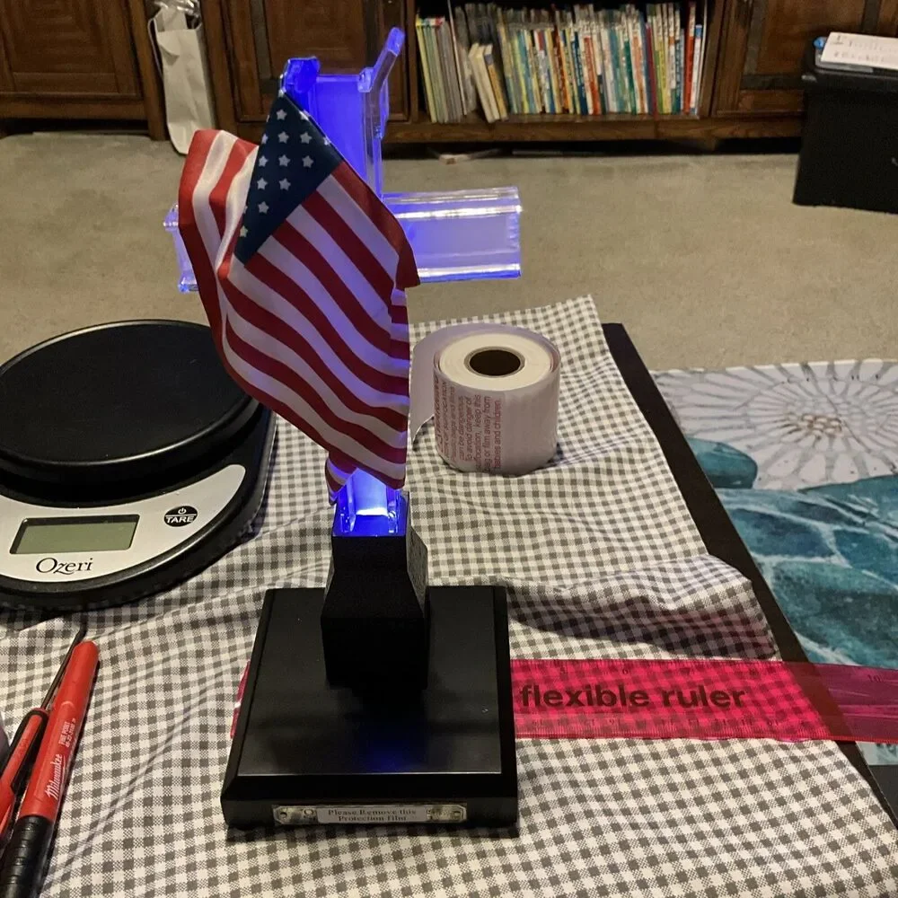 Our Faith Endures Cross 9/11 September 11 Commemorative American Flag Statue